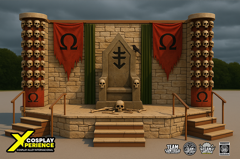 Escenario temático de Kratos de God of War en FestiComic